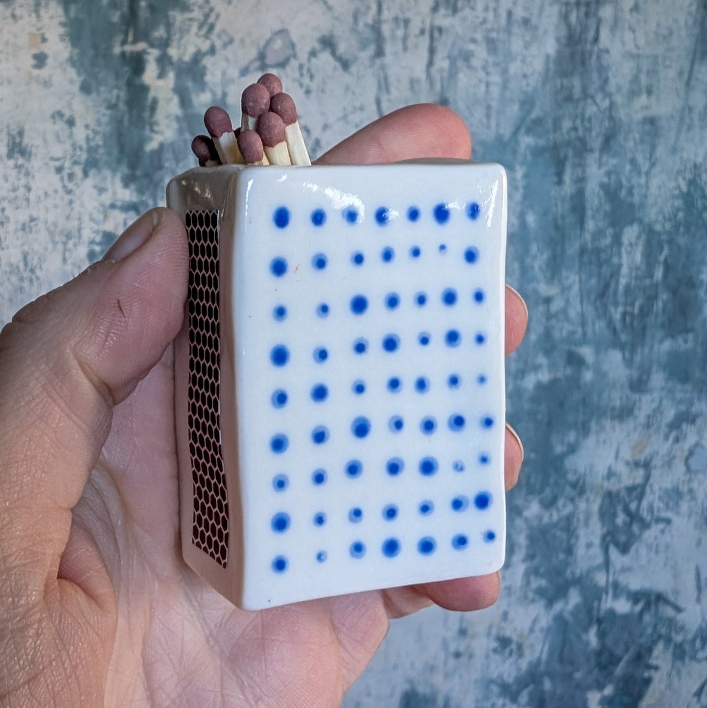 Handpainted Porcelain Matchbox - My Guiding Light